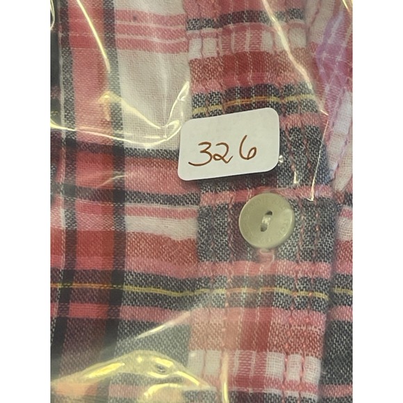 Abercrombie & Fitch Plaid Button-Up Shirt Pink Blue M Flannel Western Wear - Picture 11 of 11